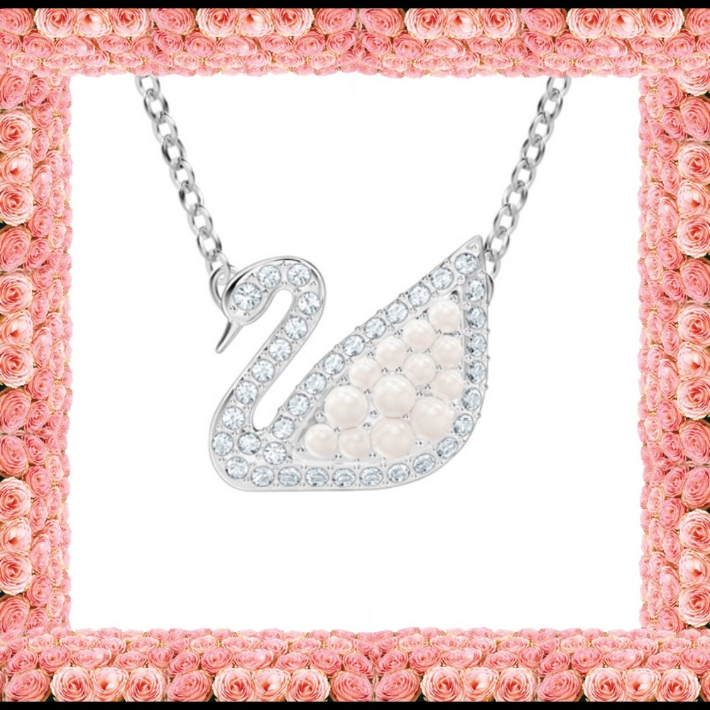 SOLD OUT ❌💎BNIB SWAROVSKI ICONIC SWAN WHITE, RHODIUM